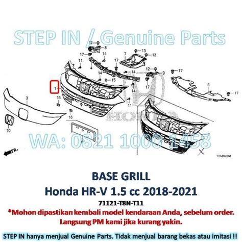 Jual BASE Grille Radiator Grill Honda HRV HR V 1500cc 2018 2019 2020