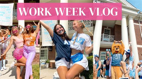 Sorority Work Week Vlog 2022 Alpha Delta Pi The University Of