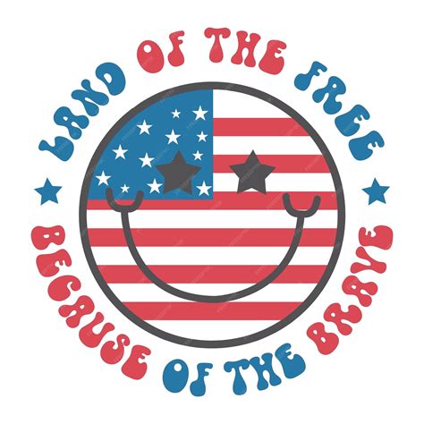 Premium Vector | A red, white and blue flag with the words land of the