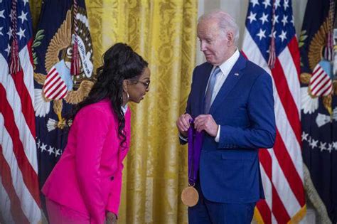 President Joe Biden Presents The Arts And Humanities Award During A