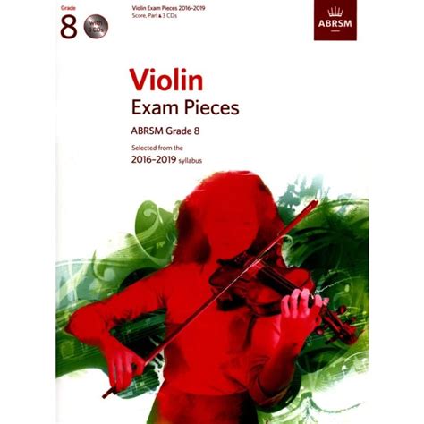 Buy Abrsm Violin Exam Pieces Grade 8 2016 2019 Bk And Cd Mydeal