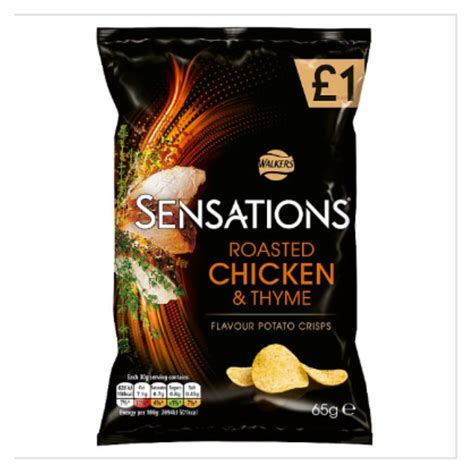 Buy Walkers Sensations Roasted Chicken & Thyme Crisps 65g x Case of 15 ...