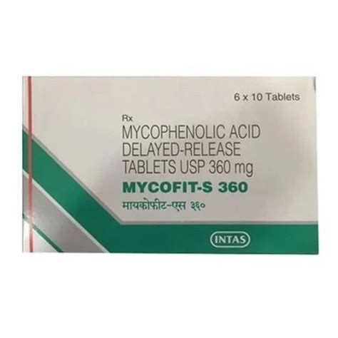 Mycophenolate Sodium Mg Mycofit S Mg Tablet Box At Rs