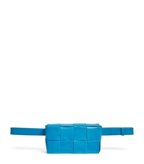 Bottega Veneta Blue Medium Leather Cassette Belt Bag Harrods Uk