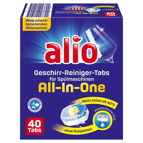 ALIO Geschirr Reiniger Tabs all in one 40 Tabs ALDI SÜD