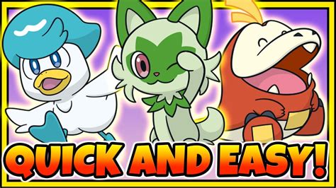 How To Get All Starters Easy Guide Pokemon Scarlet And Violet Youtube