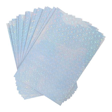 Clear Sticker Paper 20 Sheets DIY Printable A4 Glossy Transparent Stickers - Walmart.com