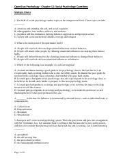 Psychology 2e Ch12 Docx OpenStax Psychology Chapter 12 Social