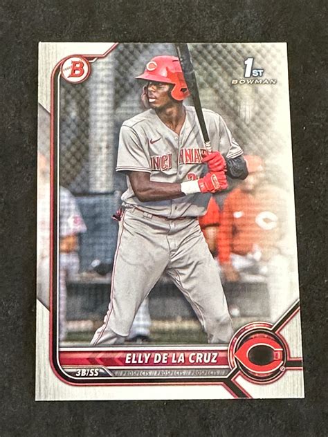 At Auction 2022 1st Bowman Prospects Elly De La Cruz RC