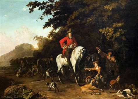 Réplique De Peinture Chasseurs avec chiens de Abraham Danielsz Hondius