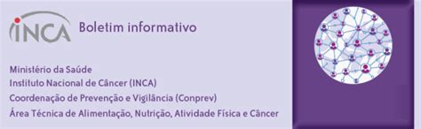 Informativo sobre prevenção de câncer por meio da alimentação nutrição