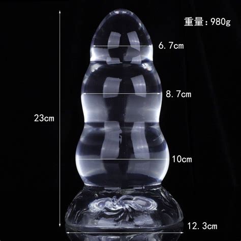 Transparent Like Glass Super Huge Anal Butt Plug Anale Femme Dildo