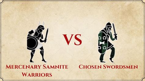 Rome Ii Total War Mercenary Samnite Warrriors Vs Chosen Swordsmen