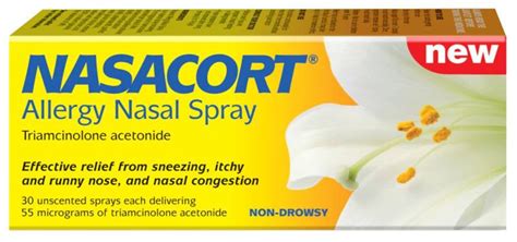 Nasacort Allergy Nasal Spray 55mcg Dose 30 Dose Pharmacy Near Me