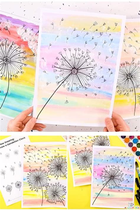 How To Draw A Dandelion And Create A Dandelion Painting Artofit