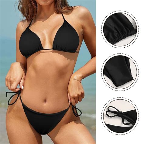 Sexy Women Lady Brazilian Bikini Scrunches Butt Swimwear Swimsuit 2 Pcs