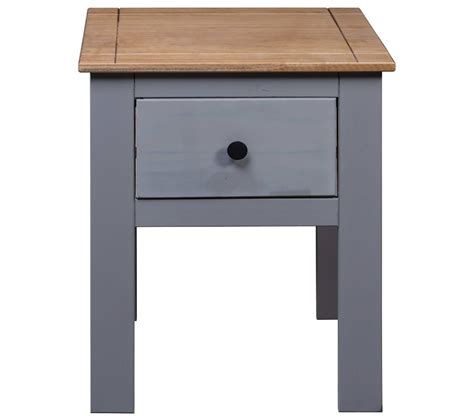 Table De Chevet Gris X X Cm Pin Gamme Panama Table De Chevet But