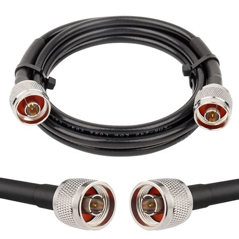 Mookeerf N Cable 6ft N Male Cable Kmr240 Low Loss N Male To N Male Coax Cable 50 Ohm Cable N