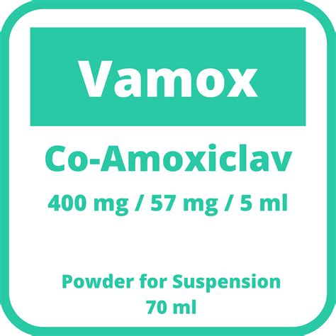 Vamox Co Amoxiclav Mg Mg Per Ml Powder For Suspension Ml