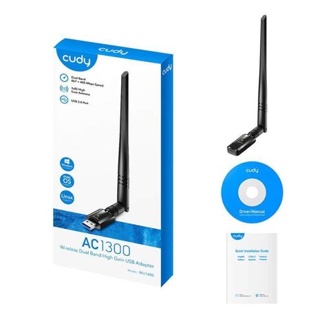 Adaptador USB Cudy AC1300 De Doble Banda Tecnoshoponline