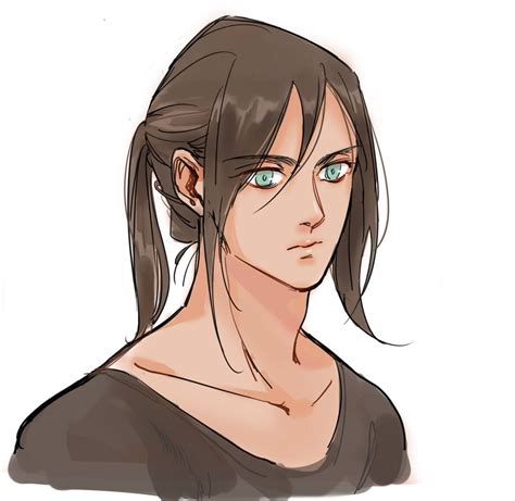 ً51 Dayss On Twitter Eren With A Ponytail Eren With A Ponytail Eren