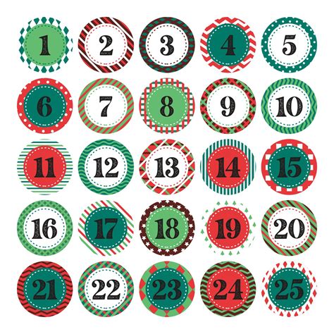 Printable Advent Calendar Numbers Diy Advent Calendar Calendar