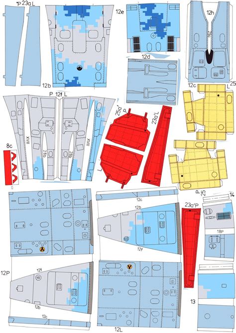 Card Model Model Planes Paper Models Create Work Jets Su 27