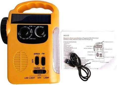 Caffia Radios Solaires Manivelle Radio M T O Noaa For Urgence Avec