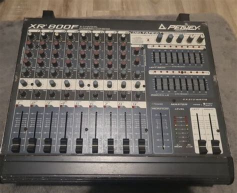 Peavey Xr 800f 9 Channel Powered Mixer With Digital Efx Ebay