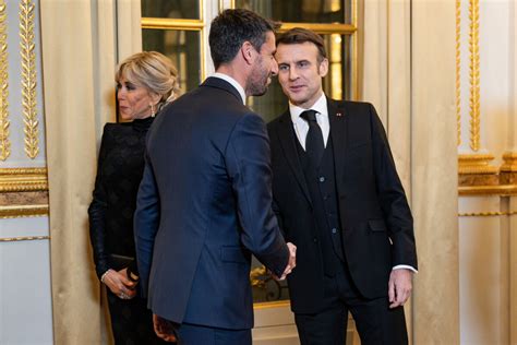 Photo Brigitte Macron Tony Estanguet président de Paris 2024 Le