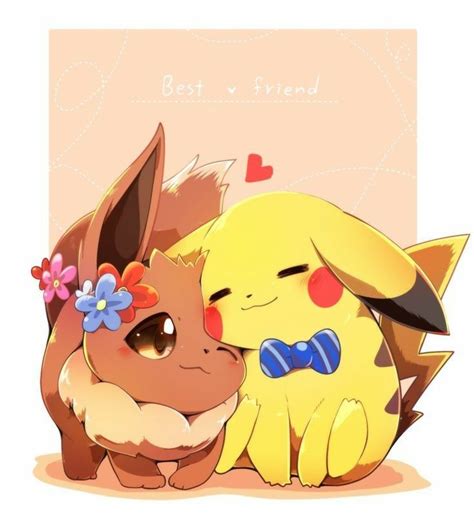 Pikachu And Eevee Fan Art