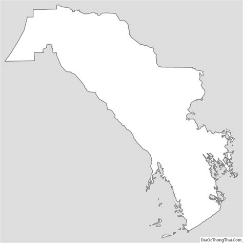 Map of Lafourche Parish, Louisiana - Thong Thai Real