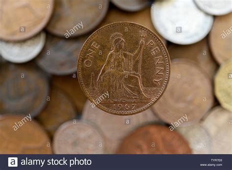 One Penny Coin Pre Decimal High Resolution Stock Photography And Images