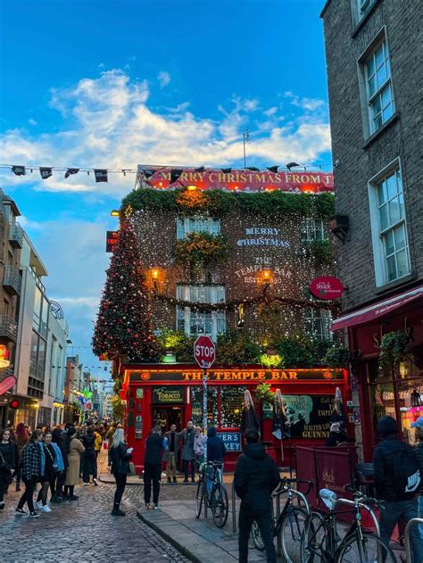 Christmas Bar Dublin Ireland Temple Bar Ireland Destinations Dream