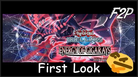 ENERGY OF GIGARAYS 1 Minute Review Yu Gi Oh Duel Links YouTube