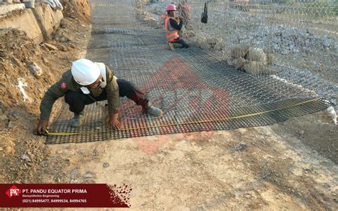 Geogrid Perkuatan Lereng 2 PT Pandu Equator Prima