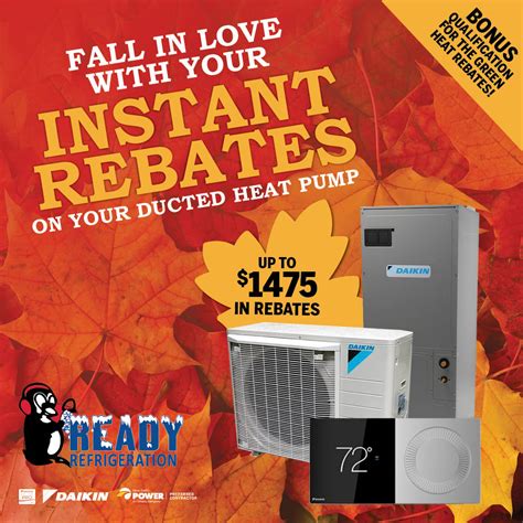 Heat Pump Rebates | Ready Refrigeration