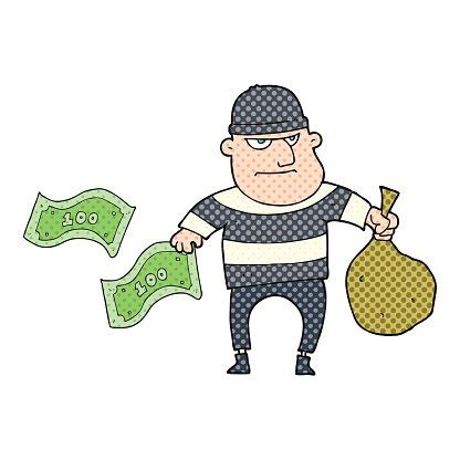 Cartoon Bank Robber Stock Vector | Royalty-Free | FreeImages