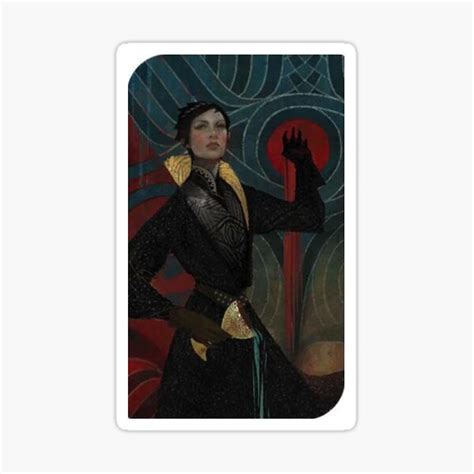 Dragon Age Inquisition Cassandra Tarot Card 2 Sticker For Sale By