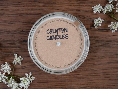 200 X Custom Printed Kraft Candle Dust Covers For Cotton Wick Etsy