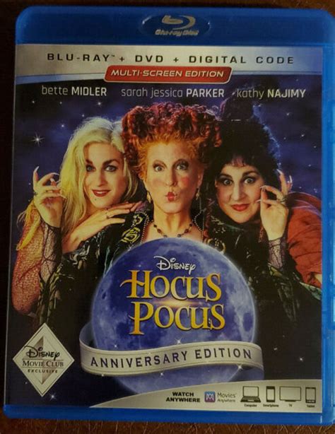 Disney Hocus Pocus Th Anniversary Edition Blu Ray Dvd Set For