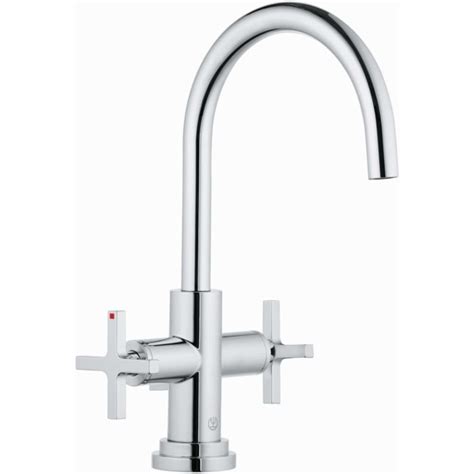 Kludi Nova Fonte Two Handle Basin Mixer Waste Set Swiveling