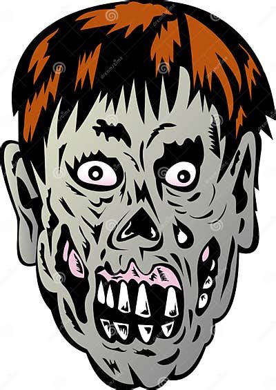 Zombie with rotting face stock vector. Illustration of vector - 11035958