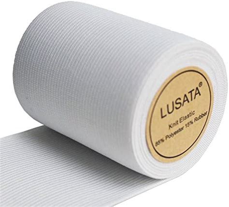 Lusata Inch Wide Black Knit Elastic Spool Heavy Stretch High