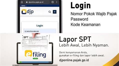 Cara Lapor SPT Tahunan Secara Online Via E Filing Batas Akhir Hingga