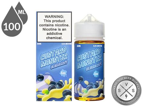 Blueberry By Custard Monster Liquids 100ml ⋆ 13 99