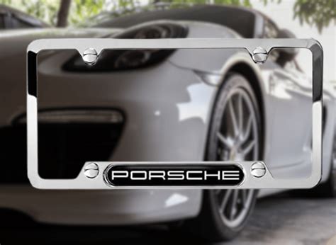 Make a Statement With a Porsche License Plate Frame