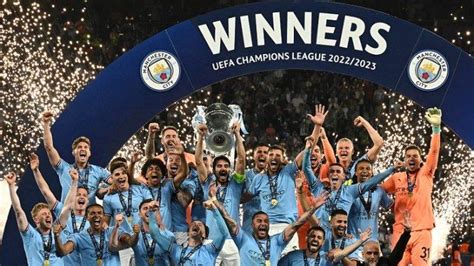 Man City Klub Liga Inggris Kedua Yang Menangkan Treble Pertama Mu Pada