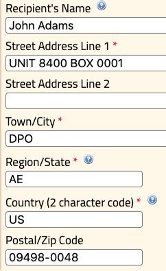 Faq Shipping To Apo Fpo Dpo Addresses Superids By Dynotag