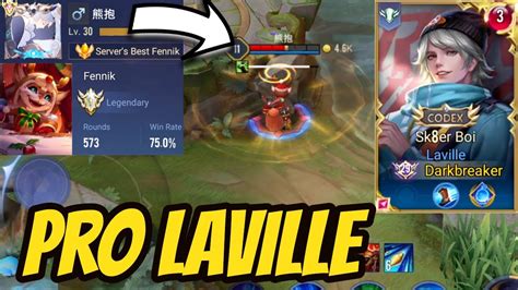 Laville Pro Gameplay Vs Top 1 Fennik Aov 傳說對決 Rov Liên Quân Mobile Youtube